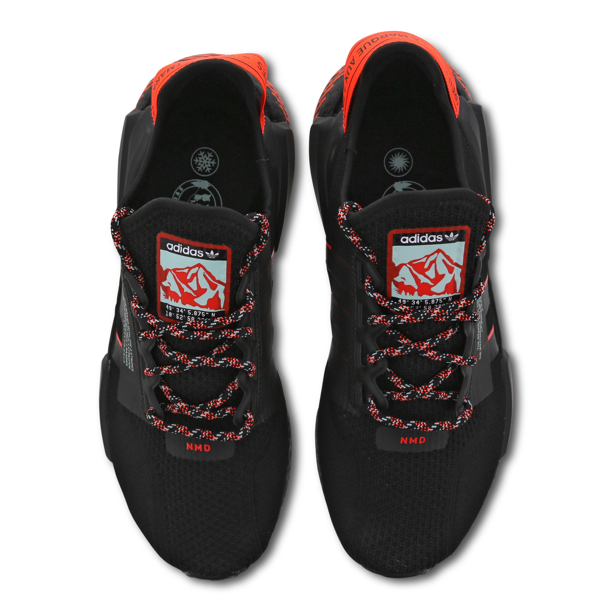 NMD R1 Black Red Tag 3psports Adidas